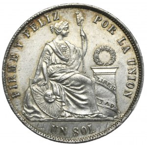 Peru, 1 Sol, 1869.
