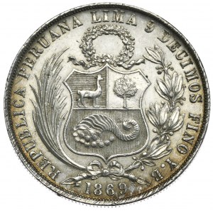 Peru, 1 Sol, 1869.