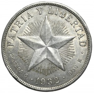 Cuba, 1 Peso, 1932.