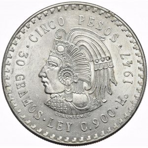 Meksyk, 5 Pesos, 1947r.
