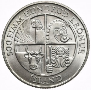 Island, 500 korun, 1974.