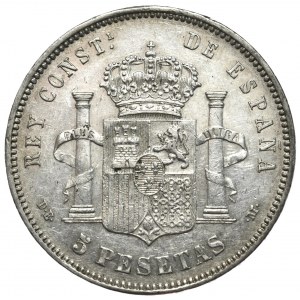 Hiszpania, 5 Peset, 1877r.