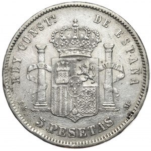 Hiszpania, 5 Peset, 1878r.