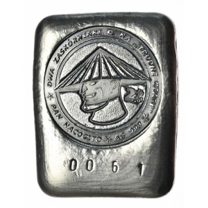Sztabka odlewana, Nacocito, 134g, srebro 999