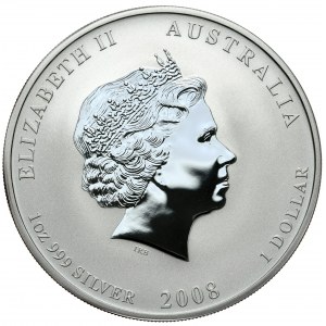 Australia, Rok Myszy, 2008r., 1 oz.