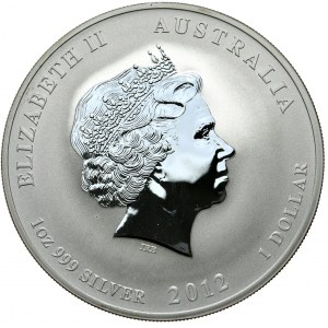 Australia, Lunar II, Rok Smoka, 2012r., 1oz. Ag 999