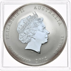 Australia, Lunar II, Rok Smoka, 2012r., 1oz. Ag 999, Fabulous F15