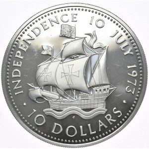 Bahamas, $10, 1973.