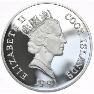 Cook Islands, $100, 1991, 5oz., Rare
