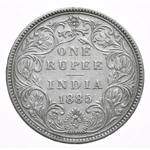 India, 1 Rupee, 1885.