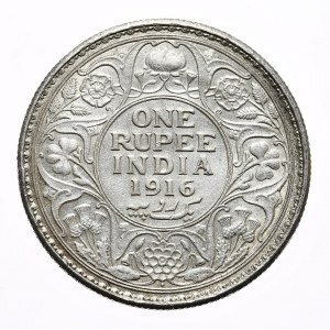 Indie, 1 Rupia, 1916r.