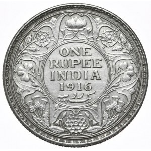 Indie, 1 Rupia, 1916r.