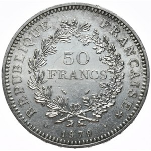 Francja, 50 franków, 1979r., Herkules, rzadszy rocznik