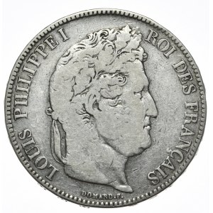 Francja, 5 Franków, 1833, A, Paryż