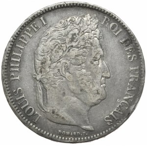 Francja, 5 Franków, 1833, A, Paryż