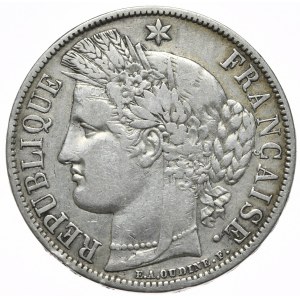 France, 5 Francs, 1850. Ceres