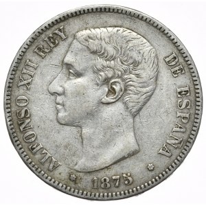 Hiszpania, 5 Peset, 1875r.