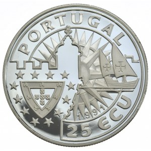 Portugalia, 25 Ecu, 1991r., Navegador