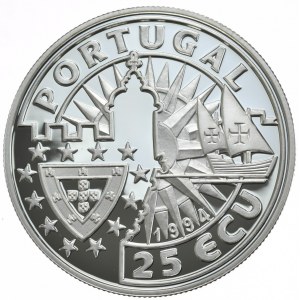 Portugalia, 25 Ecu, 1994r. Manuel I