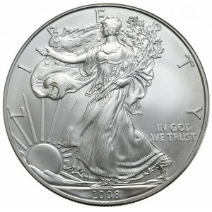 USA, 1 Dolar, 2008r., 1 oz, srebro 999