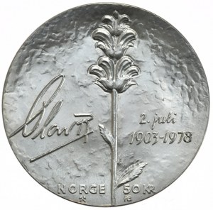 Norsko, 50 korun, 1978, Olaf V