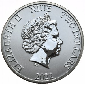 Niue, 2 Dolary, 2022r., AquaMan