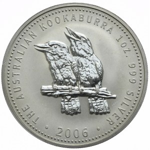 Australia, Kookaburra, 2006r., 1 oz, uncja Ag 999