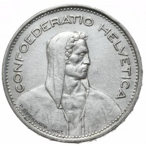 Švajčiarsko, 5 frankov, 1948.
