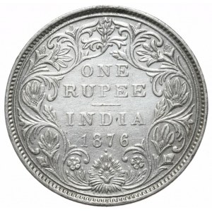 Indie, 1 Rupia, 1876r.