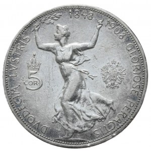 Austro-Węgry, 5 koron, 1908r.