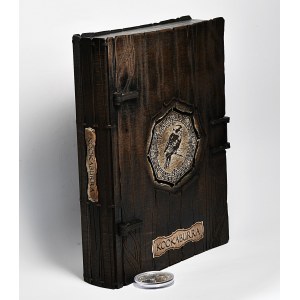 Organizer-książka drewniana, 45 monet Kookaburra 1oz.