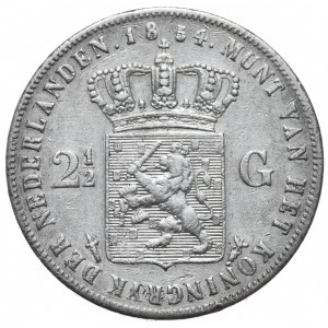 Holandia, 2½ Guldena, 1854r.