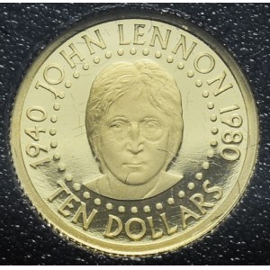 Wyspy Salomona, 10 Dolarów, 2005r., J. Lennon