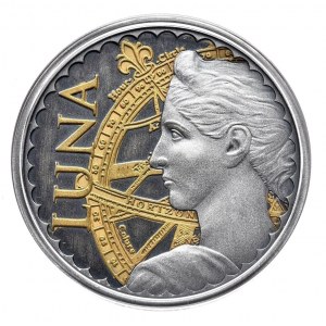 Luna premium, kolekcjonerska, 1oz, Antik/Gold, nr 375/500
