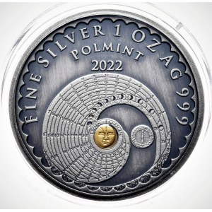 Luna premium, kolekcjonerska, 1oz, Antik/Gold, nr 375/500