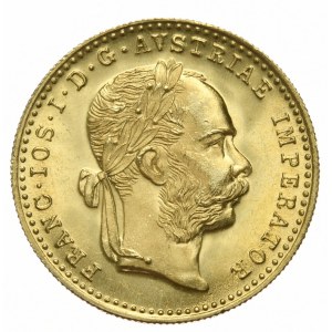 Austria, Dukat 1915 r., Nowe Bicie, złoto 986