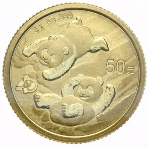Chiny, Panda, 3g, Au 999, 2022r. w oryginalnej zgrzewce