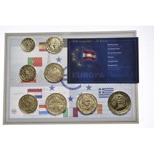 Austria, Gilded Euro Sample, 2003.