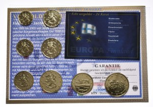 Finland, Gilded Euro Sample, 2005.