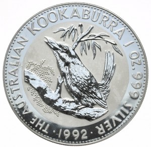 Australia, Kookaburra, 1992, 1oz.