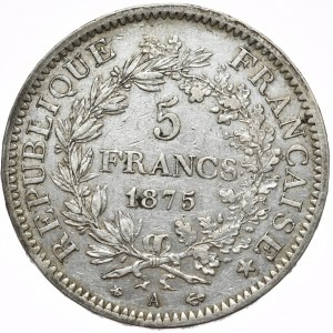 France, 5 Francs, 1875, Hercules
