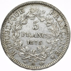 France, 5 Francs, 1875, Hercules