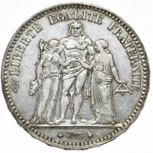France, 5 Francs, 1875, Hercules