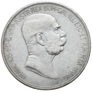 Austro-Węgry, 5 koron, 1908r.