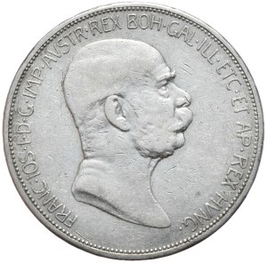 Austria-Hungary, 5 crowns, 1908.