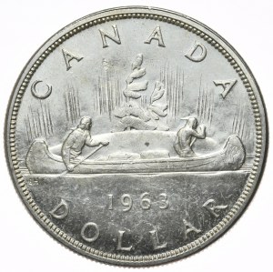 Canada, $1, 1963.