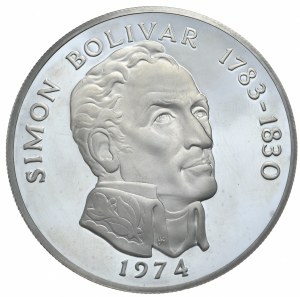 Panama, 20 Balboas, 1974, 3.85oz., proof