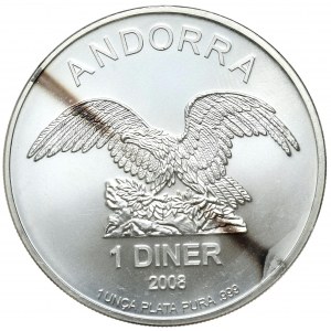 Andora, 2008r., 1 Dinner, 1 oz Ag 999