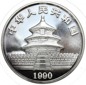 China, Panda, 1990, 1oz., Big date