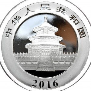 Chiny, Panda, 2016r., 30g, Ag 999